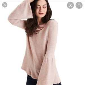 American eagle bell sleeve sweater